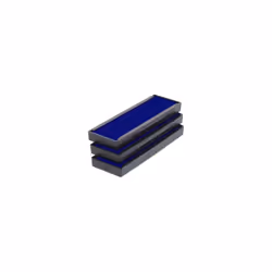 Trodat Replacement Ink Cartridge 6/4918 - pack of 3 Color blue