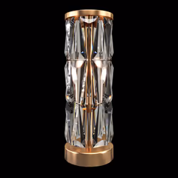Maytoni MOD043TL-02G table lamp E14 60 W Gold, Transparent