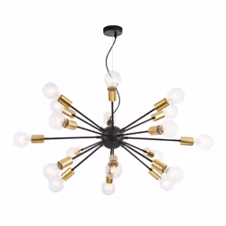 Maytoni T546PL-18B, 18 bulb(s), E27, IP20, Black