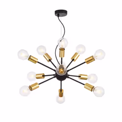 Maytoni T546PL-12B, 12 bulb(s), E27, IP20, Black