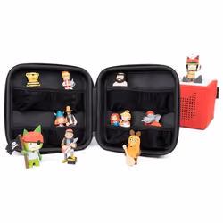 tonies for Toniebox CARRIER Purple - Travel Carrying Case for 15-20 Audio Characters - Leight-weight, Hardshell, Zipper