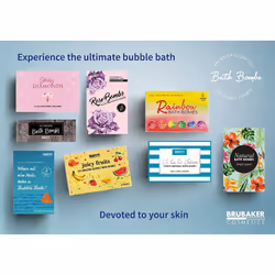 BRUBAKER Bath Bombs Gift Set ""Mermaid Dreams"" - 6 Handmade Luxury Spa Bath Fizzies - All Natural  Vegan  Organic Ingredients - Amaranth Oil Moisturi
