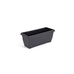 Prosperplast 60 cm graphite colour large plastic balcony box, and 3 sizes