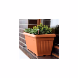 Prosperplast 60 cm graphite colour large plastic balcony box, and 3 sizes