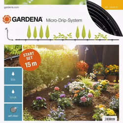GARDENA Starter Set Rows of Plants S: Micro-Drip System for water-saving irrigation of plant rows (13010-20)