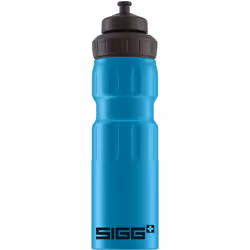 SIGG - Aluminum Sports Water Bottle Blue - With 3 Stages Sports Cap - Leakproof - Lightweight - BPA Free - 25 Oz