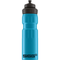 SIGG - Aluminum Sports Water Bottle Blue - With 3 Stages Sports Cap - Leakproof - Lightweight - BPA Free - 25 Oz
