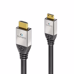sonero S-HC200-020, 2 m, HDMI Type A (Standard), HDMI Type C (Mini), 3D, 18 Gbit/s, Black