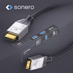 sonero S-HC200-020 HDMI cable 2 m HDMI Type A (Standard) HDMI Type C (Mini) Black