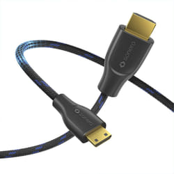 Sonero 4K Mini HDMI to HDMI Cable, Premium High Speed, 4K 60Hz, Mini HDMI Male to HDMI Male, Gold-Plated Contacts, Double Shielding, Cotton Sheath,