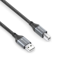 sonero SPC-U010-050 USB cable USB 2.0 5 m USB A USB B Black, Grey