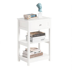 SoBuyÂ® FBT46-W, Bedside Table End Table Side Table Lamp Table, White