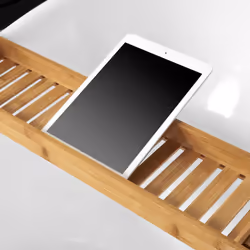SoBuyÂ® FRG212-N, Bamboo Bathtub Rack Caddy Tray Bathroom Shelf L80cm - Additional view 6