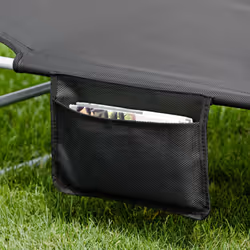 SoBuyÂ® Outdoor Garden Recliner Folding Sun Lounger - Black - Additional view 6