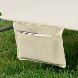 SoBuyÂ® Outdoor Garden Recliner Folding Sun Lounger - Beige - Additional view 6