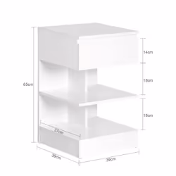 SoBuy FBT49-W nightstand/bedside table - Additional view 4