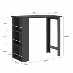 SoBuy FWT17-SCH kitchen/dining table - Additional view 4