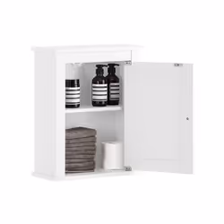 SoBuy® FRG203-W, Wall Mounted Single Door Bathroom Cabinet, 40x18x49cm