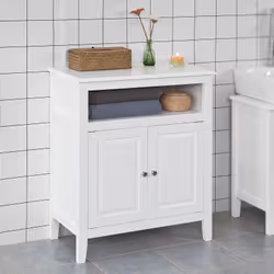 SoBuy FRG204-W bathroom storage cabinet