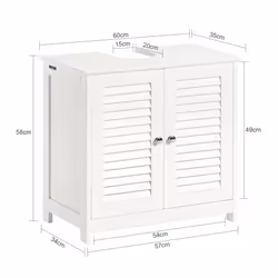 SoBuyÂ® FRG237-W, Under Sink Bathroom Storage Cabinet Storage Cupboard