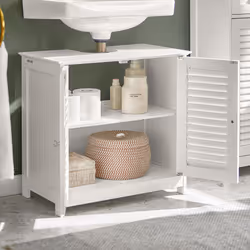 SoBuyÂ® FRG237-W, Under Sink Bathroom Storage Cabinet Storage Cupboard - Additional view 5