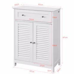 SoBuy FRG238-W bathroom storage cabinet - Additional view 4
