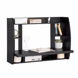 SoBuy® FWT18-SCH, Wall-mounted Table Desk with Storage