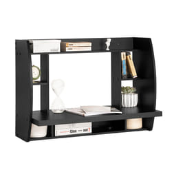SoBuyÂ® FWT18-SCH, Wall-mounted Table Desk with Storage