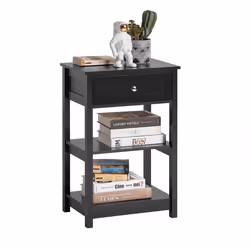 SoBuyÂ® FBT46-SCH, Bedside Table End Table Side Table Lamp Table, Black