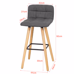 SoBuy FST50-DGx2 bar stool