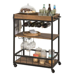 SoBuyÂ® FKW56-N, Industrial Vintage Style Kitchen Serving Trolley Wine Rack