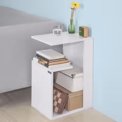 SoBuy FBT69-W nightstand/bedside table
