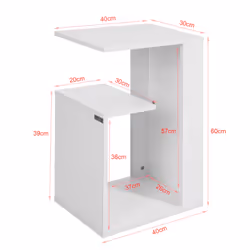 SoBuy FBT69-W nightstand/bedside table
