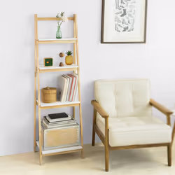 SoBuyÂ® FRG162-N, 4 Tiers Foldable Bookcase Storage Display Shelving Unit