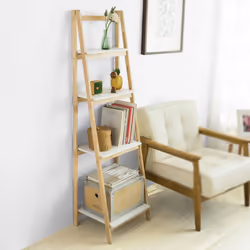 SoBuyÂ® FRG162-N, 4 Tiers Foldable Bookcase Storage Display Shelving Unit