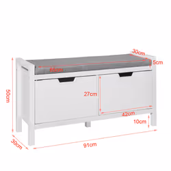 SoBuy FSR63-W shoe organizer Open - Additional view 5