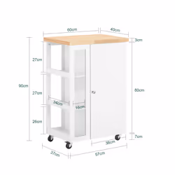 SoBuy FKW75-WN food service cart - Additional view 4