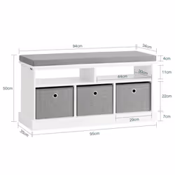 SoBuy FSR67-HG shoe organizer Open