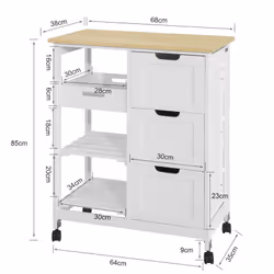 SoBuy FKW79-W food service cart - Additional view 5