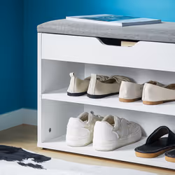 SoBuyÂ® FSR25-HG, Shoe Rack Shoe Bench Cabinet with Lift Up Bench Top - Additional view 8