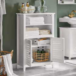 SoBuy BZR13-W bathroom storage cabinet
