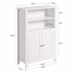 SoBuy BZR13-W bathroom storage cabinet - Additional view 4