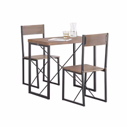 SoBuy® OGT19-N, 3 Piece Dining Room Furniture -Dining Table & 2 Chairs