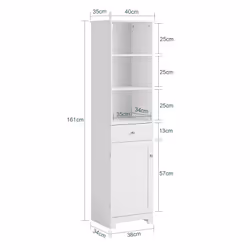 SoBuy BZR17-W living room storage cabinets - Additional view 4