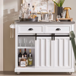 SoBuyÂ® FKW94-W, Kitchen Storage Trolley Kitchen Cabinet Kitchen Island