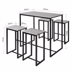 SoBuy OGT15-HG kitchen/dining room furniture set