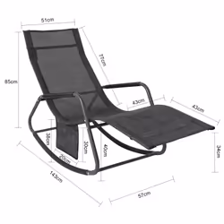 SoBuy OGS47-MS rocking chair/glider