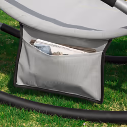 SoBuyÂ® OGS28-HG, Outdoor Garden Sunlounger Rocking Chair - Additional view 4