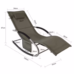 SoBuy OGS28-BR rocking chair/glider