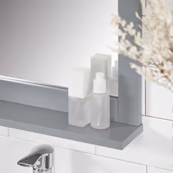 SoBuyÂ® FRG129-SG, Bathroom Wall Mirror with Storage Shelf